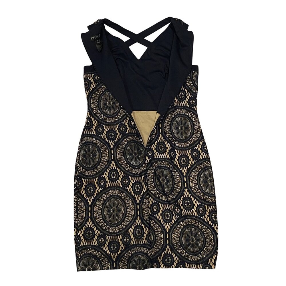 En Focus Studio Womens Geometric Pattern Dress Size 8 - Picture 3 of 4